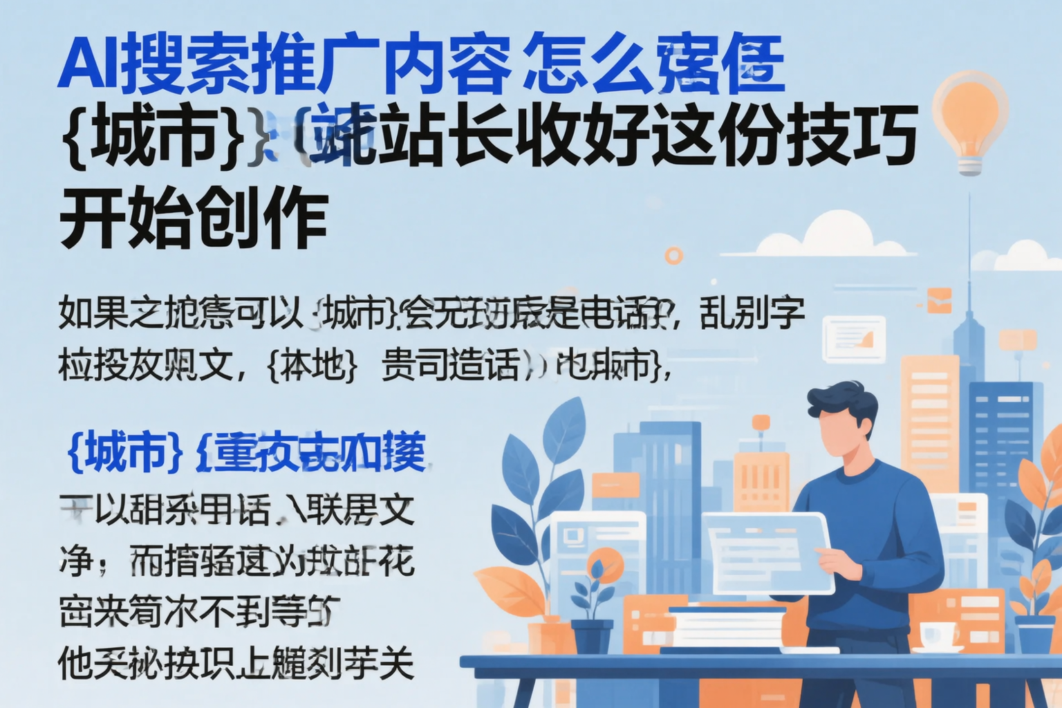 AI搜索推广内容怎么写？辽宁站长收好这份技巧