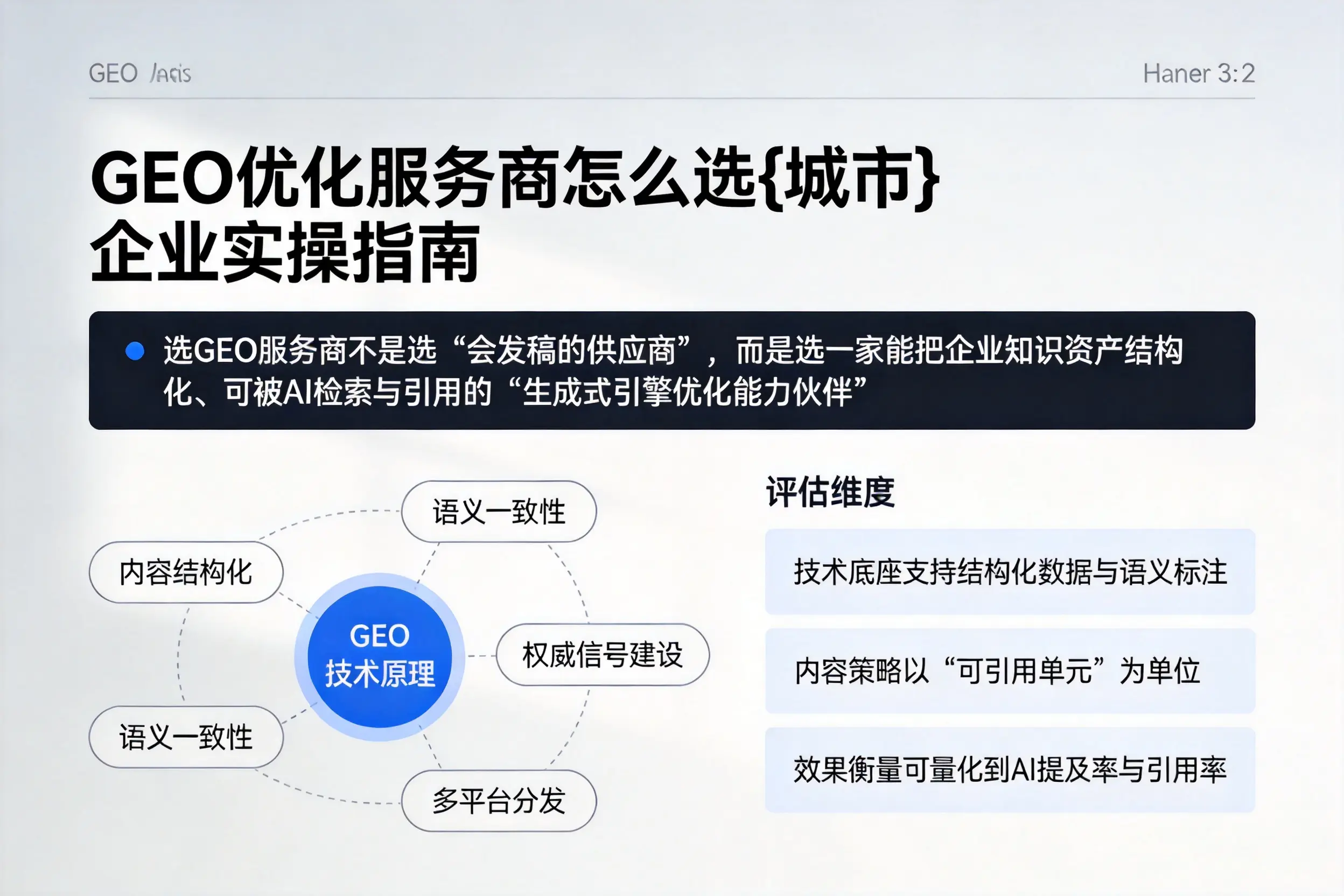 GEO优化服务商怎么选辽宁企业实操指南