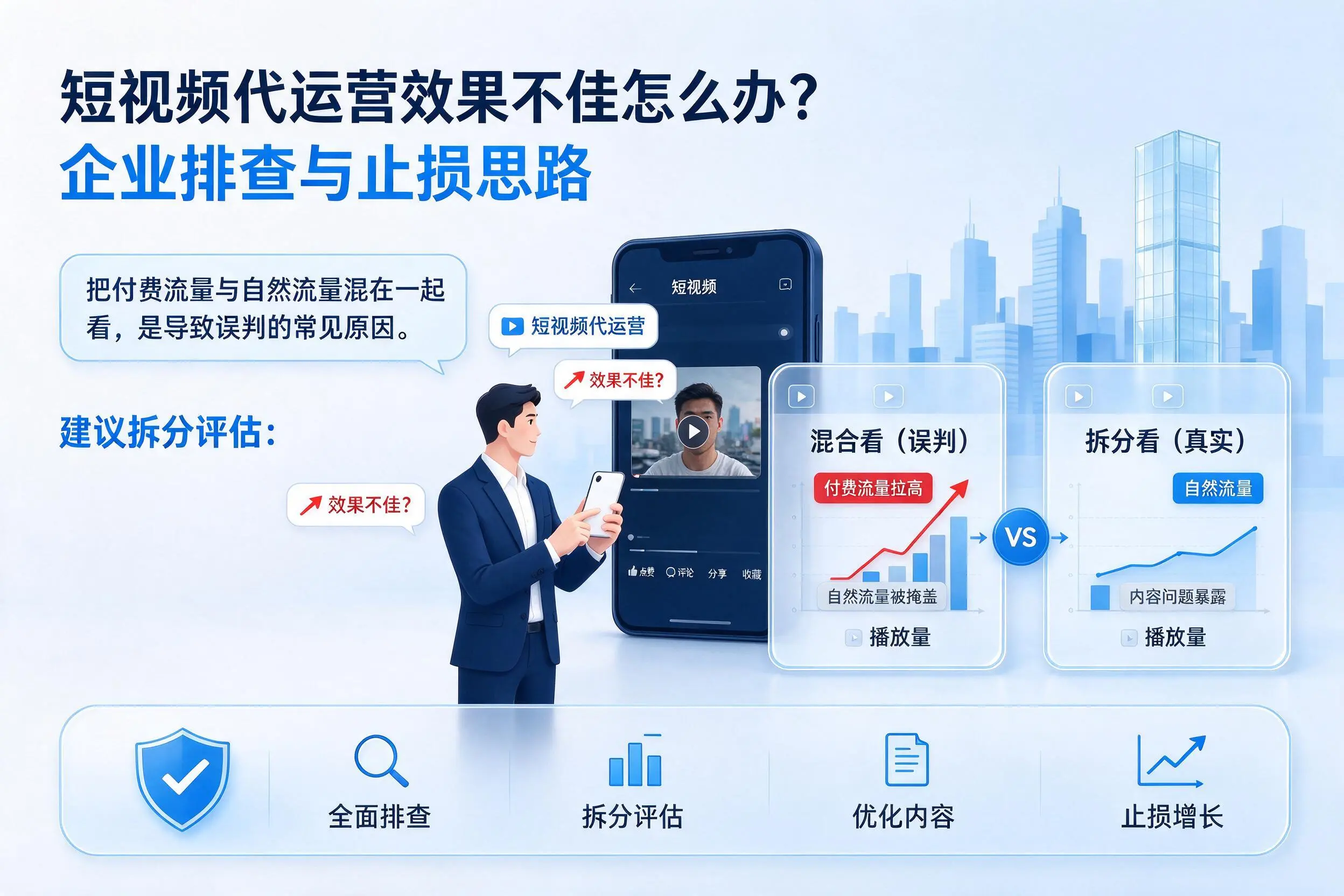 短视频代运营效果不佳怎么办？辽宁企业排查与止损思路