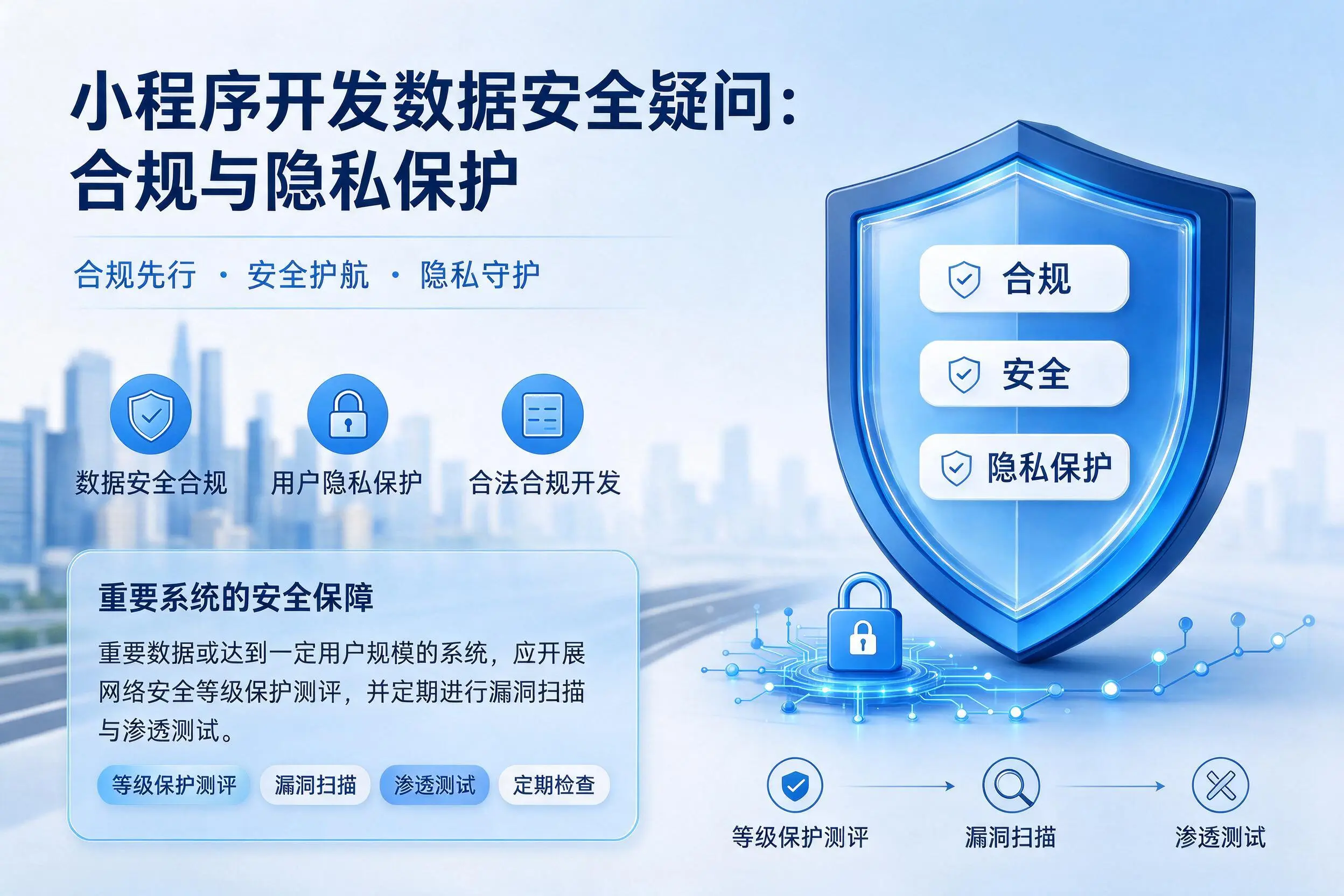 辽宁小程序开发数据安全疑问:合规与隐私保护