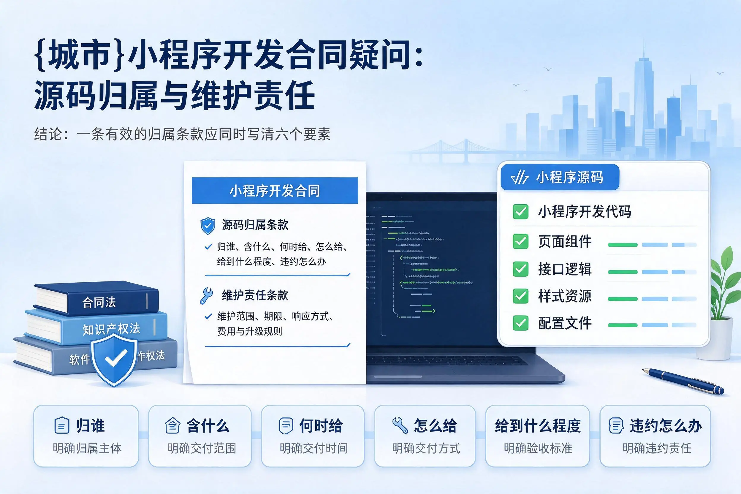 辽宁小程序开发合同疑问：源码归属与维护责任