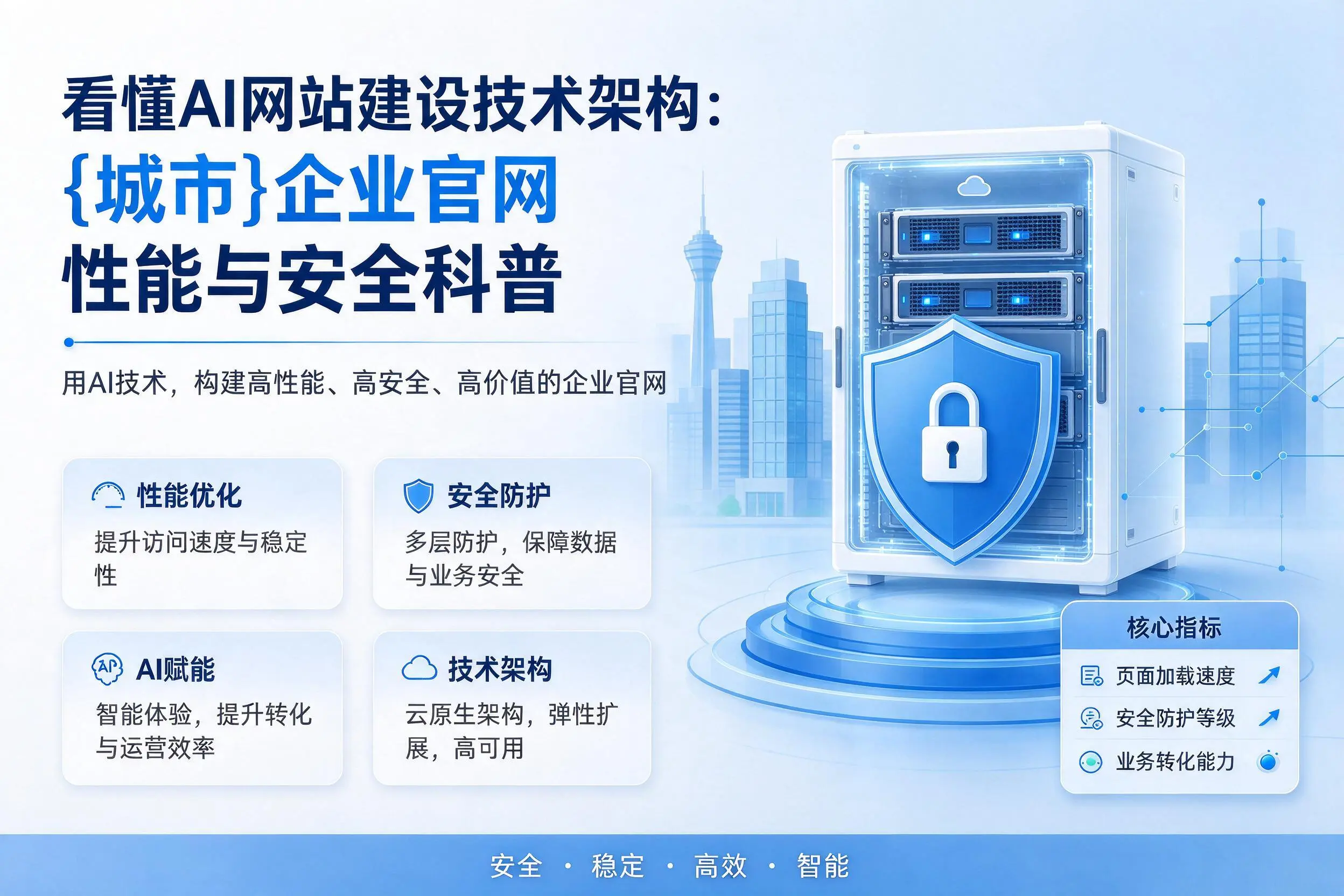 看懂AI网站建设技术架构:辽宁企业官网性能与安全科普