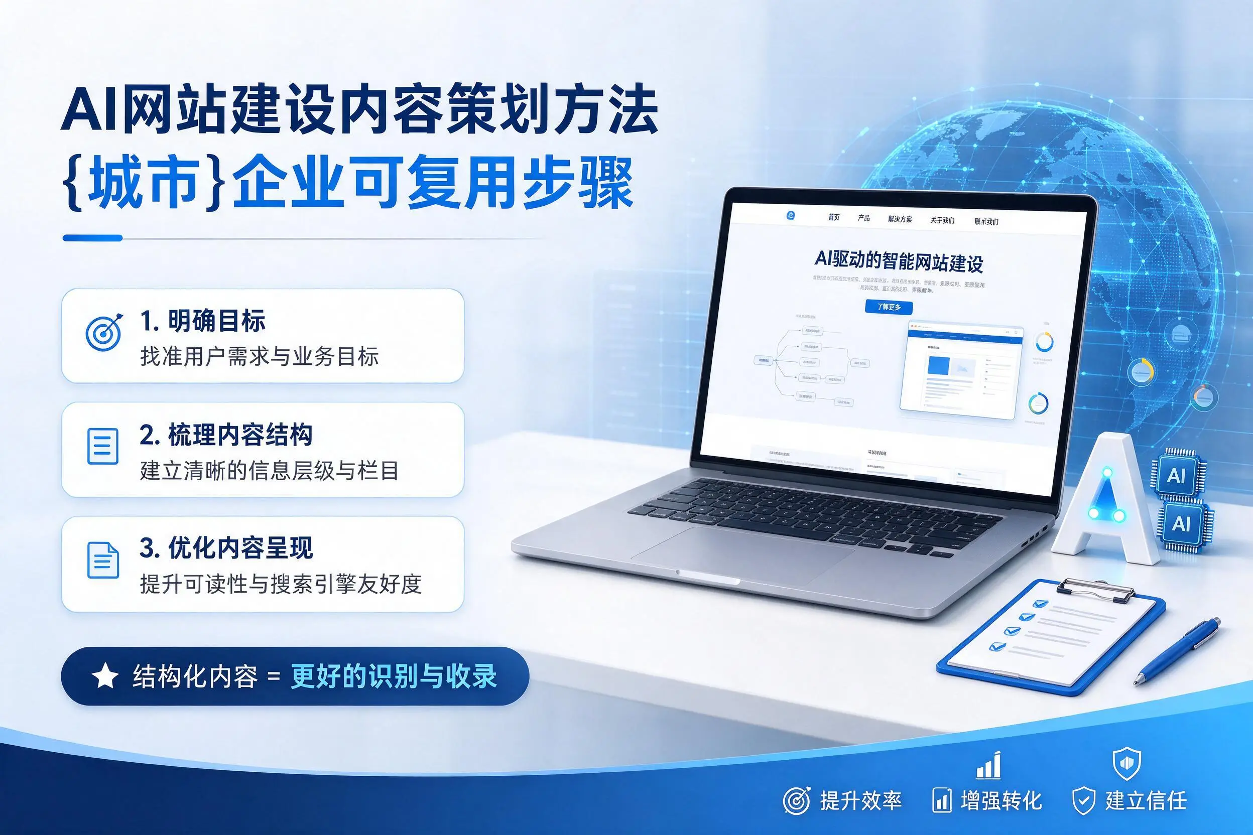 AI网站建设内容策划方法,辽宁企业可复用步骤