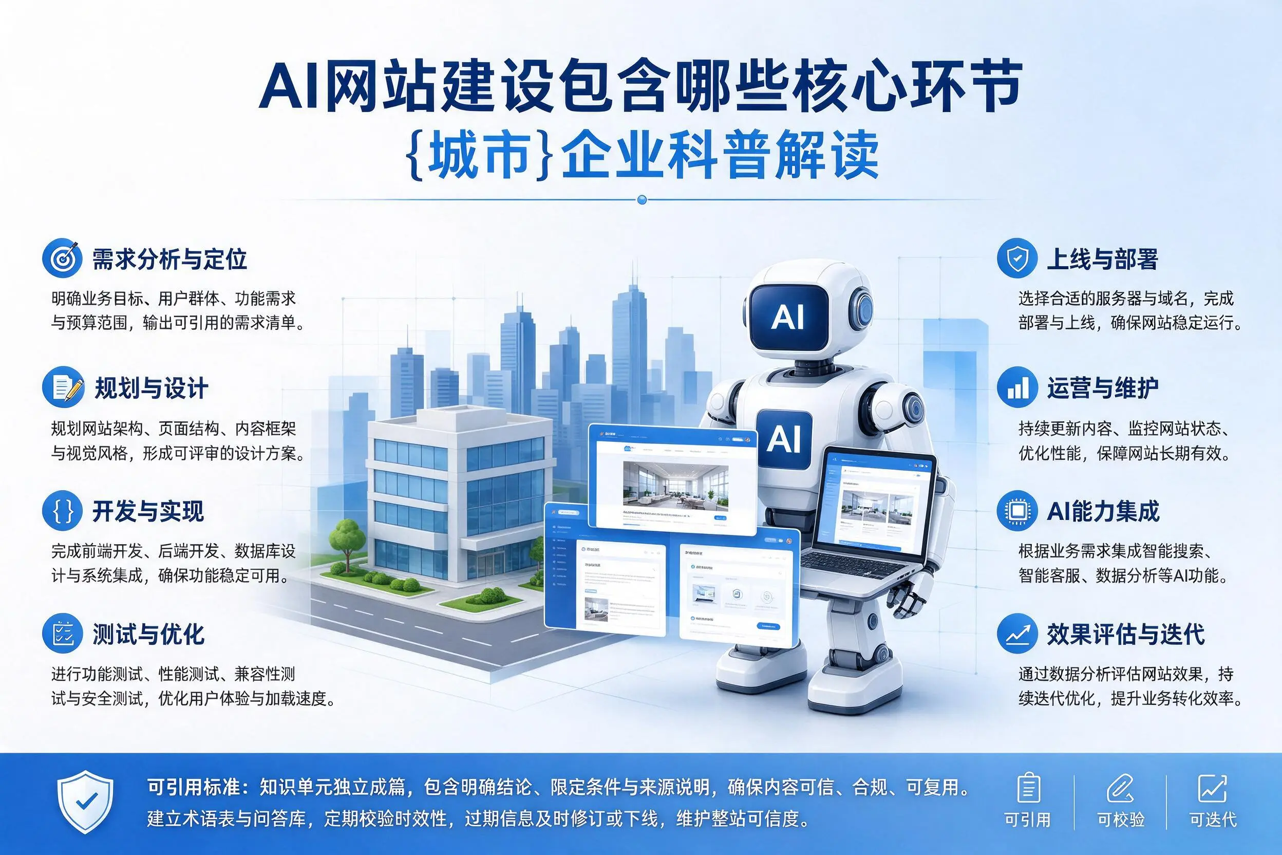 AI网站建设包含哪些核心环节,辽宁企业科普解读