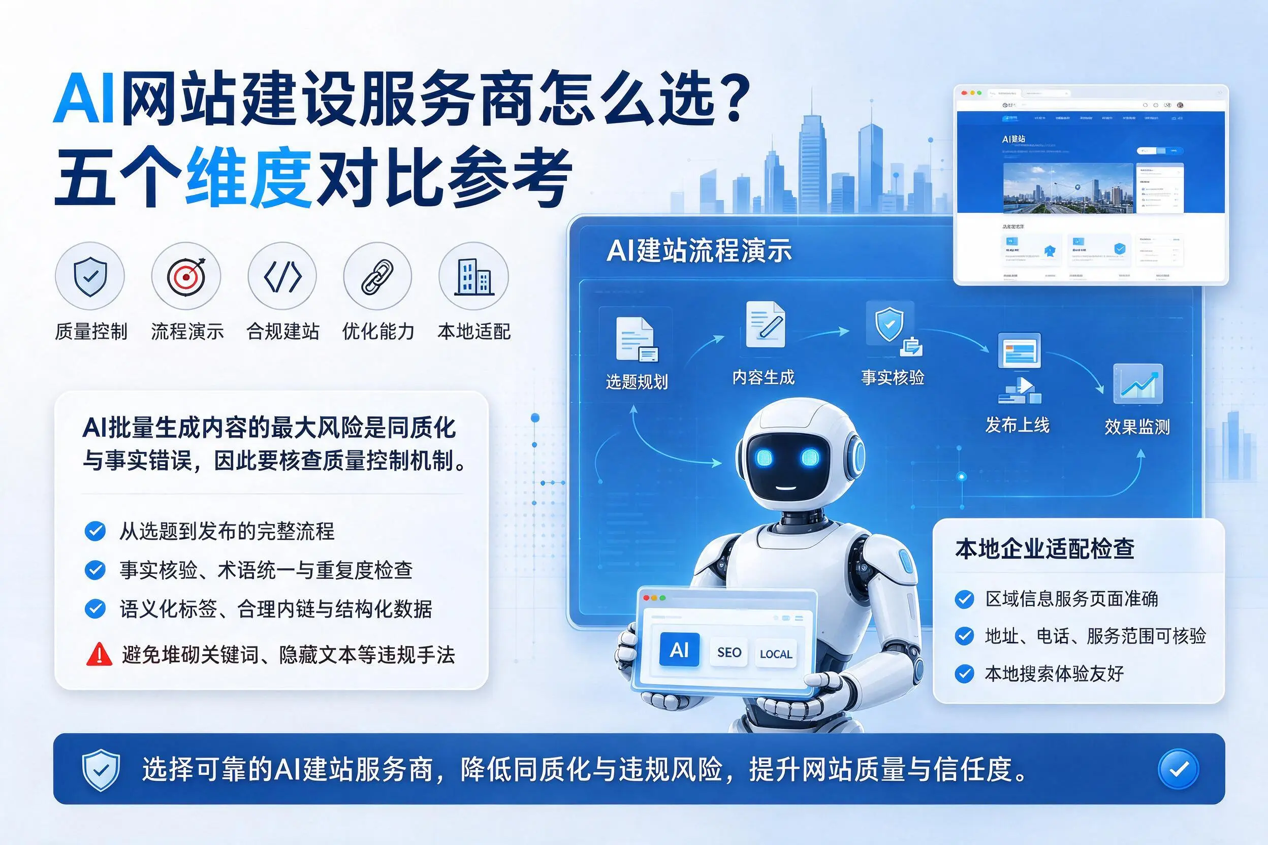 辽宁AI网站建设服务商怎么选？五个维度对比参考
